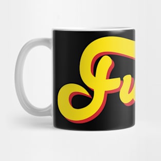 Funky Yellow Red Mug